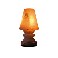 Lampe en sel de l'Himalaya naturel avec panier en bois rose-orange-rouge, haute qualité, ambiance relaxante, meilleure purification de l'air, apaisement