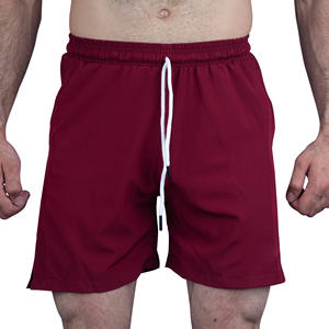 Pantalones cortos con entrepierna de 5 pulgadas para hombre, pantalones cortos de entrenamiento de gran tamaño con logotipo personalizado de Color sólido Dry Fit, pantalones cortos atléticos para hombre - Product Image 1