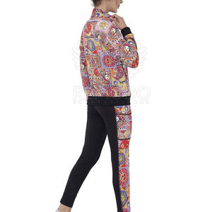 ชุดวอร์มพิมพ์ลายสำหรับผู้หญิงชุดวอร์มพิมพ์ลายแบบระเหิดสำหรับผู้หญิงดีไซน์ทันสมัยใส่สบาย - Product Image 5