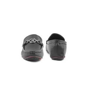 Mocassin formel noir pour garçons KD0834 pour couvre-chef de mariée - Product Image 2