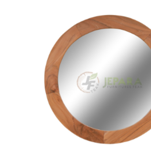 Fabricant de miroirs ronds avec des détails complexes et élégants, meilleure qualité d'Indonésie - Product Image 3