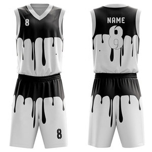 Uniformes et shorts de basket-ball de haute qualité Nom et numéro personnalisés Uniformes d'équipe en vrac en tissu léger pour les tournois - Product Image 3