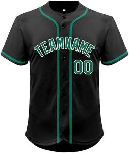 Anuncio Nueva camisa de béisbol Lisa para hombres diseño personalizado impresión camiseta de béisbol ropa deportiva sublimada y cortar y coser béisbol - Product Image 4