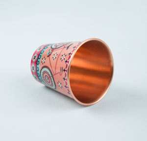 ขวดน้ำทองแดงบริสุทธิ์100% ขวดน้ำพิมพ์เคลือบพร้อมฝาปิดสำหรับของขวัญสุขภาพและสุขภาพขององค์กร - Product Image 4