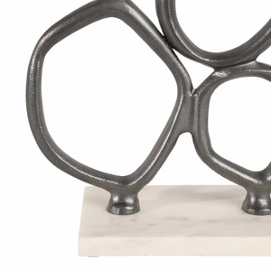 Objet de table en métal moderne de haute qualité, design élégant et artistique, accent décoratif pour la maison et le bureau contemporains, en provenance d'Inde - Product Image 2