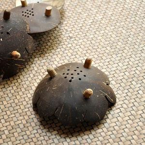 จานใส่สบู่กะลามะพร้าวทำมืออย่างสวยงามจานสบู่กะลามะพร้าวจากกะลามะพร้าวธรรมชาติไม่เสีย - Product Image 6