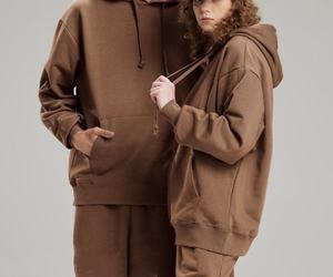 Venta al por mayor de peso pesado Premium Pullover Plus Size Unisex sudadera chándales para las mujeres pantalones de chándal y conjunto con capucha - Product Image 3