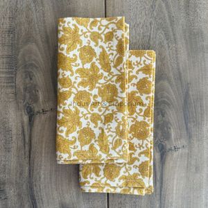 Serviettes de table en tissu de coton indien pour mariage événement fête maison restaurant - Product Image 4