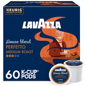 For Lavazza House Blend Perfetto Medium Roast Arabica <b>Coffee</b> Single-Serve Keurig <b>K</b>-<b>Cup</b> <b>Pods</b> 60-Count Box (6 Packs of 10) - Product Image 1