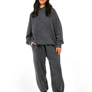 Concevez votre propre survêtement surdimensionné pour femmes pour l'hiver/Personnalisé votre logo impression conception pull surdimensionné survêtements - Product Image 1