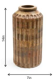 Jarrón de Madera Transparente Ecológico Hecho a Mano, Diseño Simple y Elegante, Gran Capacidad, Jarrón de Mesa para Sala de Estar u Oficina - Product Image 6