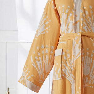 Bata de Baño Tejida 100% Algodón para Mujer y Hombre, Transpirable, de Secado Rápido, Larga, para Verano/Primavera, Hecha en Turquía - Product Image 2