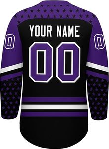 Camiseta de hockey sobre hielo personalizada para hombres, uniforme de equipo de sublimación, manga larga, secado rápido, ajuste profesional, fábrica de ropa deportiva OEM 2025 - Product Image 3