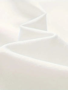 100% coton blanc solide T-Shirt pour hommes grande taille décontracté col rond manches courtes Collection d'été 260 grammes tissu vêtements en vrac - Product Image 5