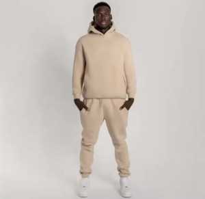 Survêtement 100% coton exquis dans une couleur élégante avec un design uni surdimensionné Combinaison de sport unisexe à la mode - Product Image 1