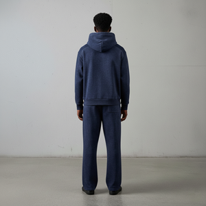 Survêtement d'hiver pour homme sur mesure OEM, streetwear, lavé, logo brodé personnalisé, imprimé, 100% coton molletonné, coupe régulière - Product Image 4