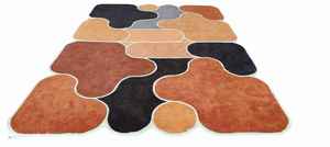 พรมทอมือที่มีลวดลายและดีไซน์บล็อกที่ทันสมัยเหมาะสำหรับบ้านและพรมในห้องนั่งเล่นที่ทันสมัย - Product Image 3