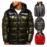 Nouvelle arrivée : Doudoune épaisse réversible à capuche, écologique, pour homme, en toile imperméable, emballage personnalisé, style streetwear, hiver