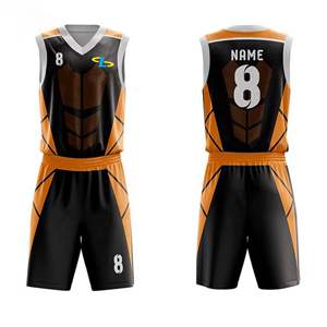 Uniformes de Baloncesto Personalizados 2025 para Hombre y Mujer, Camiseta Corta Transpirable de Jersey, Uniformes de Voleibol Sublimados, Conjunto de Uniformes de Baloncesto - Product Image 3