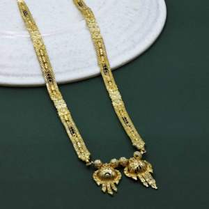 Wholesale 24K <b>Gold</b> Plated Micro Indian <b>Long</b> Mangalsutra For Married Women Ethnic Mangalsutra Daily Wear <b>Gold</b> Finish Mangalsutra - Product Image 3