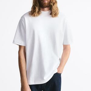 Venta al por mayor de gran tamaño camiseta superior de peso pesado liso de alta calidad 100 algodón Impresión digital camiseta para hombres ropa de calle camisas - Product Image 2