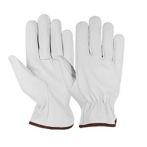 Guantes de Conducción de Cuero Vacuno de Primera Calidad en Oferta, Guantes de Cuero Vacuno Blancos al por Mayor, Nuevos Guantes de Conducción de Cuero para Hombre - Product Image 1