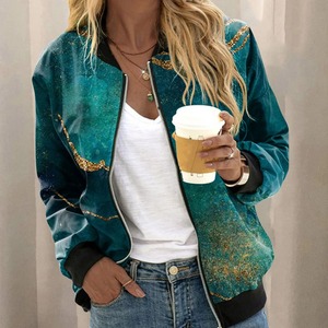 เสื้อแจ็คเก็ตวาร์ซิตี้ผู้หญิง ผ้าฝ้ายดิบ กันลมสำหรับฤดูหนาว ทรงเข้ารูป ซิปหน้า ความยาวปกติ เป็นมิตรกับสิ่งแวดล้อม - Product Image 3