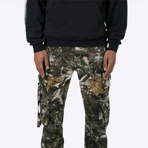 Pantalones Cargo de cuero para hombre, duraderos y de moda, ideales para uso diario y ropa de trabajo, pantalones de chándal para hombre - Product Image 6