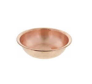 Bol en cuivre pour servir les aliments à la maison et dans la cuisine, fabriqué sur mesure en cuivre pur, bol pour pédicure de haute qualité, taille personnalisée, forme ronde - Product Image 2
