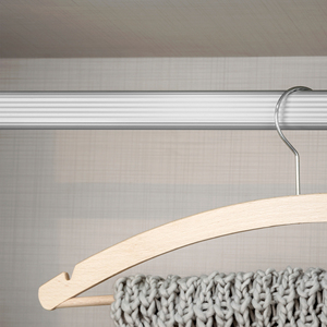 Set in alluminio anodizzato opaco Emuca e Zamak di barre guardaroba lunghe 2 0.75m con staffe Hardware realizzate in spagna - Product Image 2