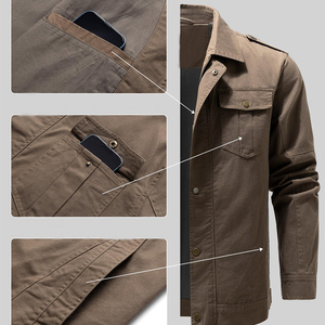 2025 Wholesale Customized 100% Cotton Breathable Long Sleeves <b>Canvas</b> Men's <b>Jackets</b> Man <b>Jackets</b> <b>Jacket</b> for man - Product Image 4