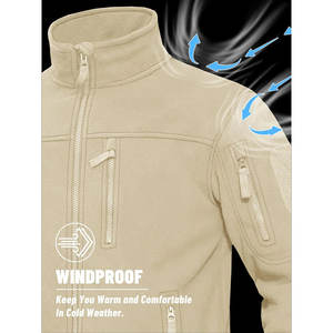 Lightweight <b>Jacket</b> For Man Man <b>Jacket</b> Custom Logo Waterproof Zip Warm Outdoor Winter Coat <b>Fleece</b> <b>Lining</b> Bonded Softshell <b>Jacket</b> - Product Image 4
