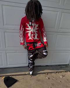 Sudadera con capucha Fabricantes Logotipo personalizado Rhinestone Lavado ácido Vintage Puff Impresión Sudadera con capucha Oversized Heavyweight Zip up Hoodies Hombres - Product Image 2