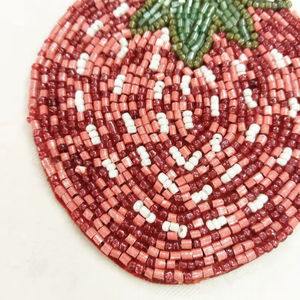 Handmade Glass Beaded <b>Coasters</b>-Classic <b>Drink</b> <b>Coasters</b> Polyester Backing (4x4 Inch) Customized Shape for Church Religious Gifts - Product Image 1