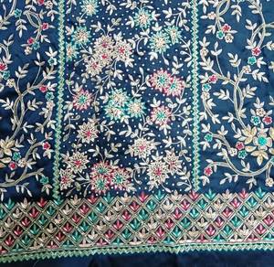 Designer moderne non cousu brodé à la main beaux costumes coûteux pour les femmes fêtes de style traditionnel indien à la mode - Product Image 3