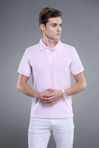 Nouveau polo pour hommes de Style professionnel pour l'été à la mode à manches courtes hauts Logo personnalisé motif imprimé ODM vêtements en tissu - Product Image 4