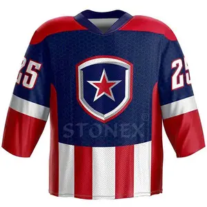 Best Supplier Low MOQ Hockey Uniforms Custom Oversized Ice Hockey Jerseys Customized Your Design