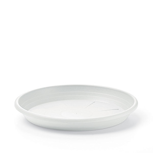 Veca rotondi in plastica bianca piattino da 74cm vaschette - Product Image 1