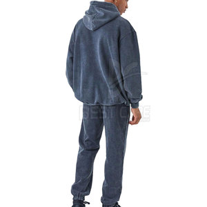Survêtement Homme 2026 Tendance à Manches Longues Effet Délavé Acide, Coupe Oversize, Haute Qualité, Respirant, Idéal pour Tenue Décontractée - Product Image 2