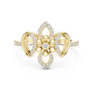 แหวนเพชรกลมสำหรับผู้หญิงหินที่ผ่านการรับรองในห้องปฏิบัติการเครื่องประดับหรูหราซัพพลายเออร์ขายส่งและผู้ซื้อออกแบบตามต้องการ - Product Image 2