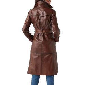 Abrigo de Cuero Premium para Mujer con Forro Interior Suave y Diseño Elegante para la Moda de Invierno y Uso Diario - Product Image 2