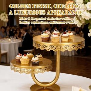 High End Metal Cake <b>Stand</b> with Stable Design, Ideal for Cakes, <b>Cupcakes</b>, and Desserts - Product Image 4