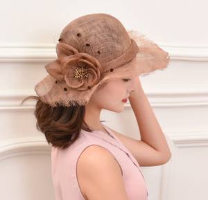Chapeaux Bob Unisexe Fantaisie en Sinamay Coloré – Idéaux pour l'Église, le Sport et les Fêtes, Chapeaux de Pêche Décontractés avec Sangle Réglable et Broderie 3D - Product Image 2