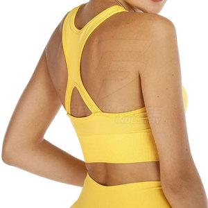 Ropa deportiva de moda para mujer, conjunto de yoga, venta al por mayor, patrón sólido, ropa deportiva de talla grande con logotipo frontal hecho en Pakistán - Product Image 6