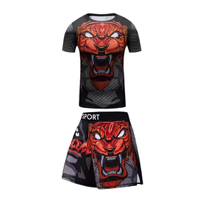 Rashguard de MMA, Jiu Jitsu, BJJ, UFC, Anti-UV, Transpirable, Spandex/Poliéster, Diseño Personalizado, Ropa Deportiva para Entrenamiento en Gimnasio - Product Image 4