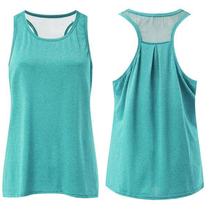 Quick Dry Breathable <b>Short</b> <b>Sleeveless</b> Women Racerbacks Front Logo Custom Size Tank <b>Tops</b> 100% Cotton High Quality Factory Made - Product Image 3