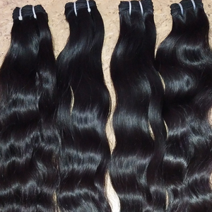 Extensiones de cabello humano de las tramas de la máquina que teje del pelo de Remy indio de la Virgen de los proveedores del pelo de Chennai - Product Image 4