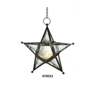 Portavelas con marco de metal marrón para decoración del hogar Juego de artículos de 3 piezas - Product Image 4