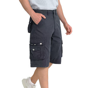 Shorts de sport cargo en molleton pour hommes grande taille, personnalisés, de haute qualité, avec poches latérales, séchage rapide et respirants, taille élastique - Product Image 4