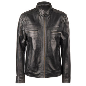 Factory Wholesale Leather <b>Jackets</b> <b>Men's</b> Fashion Windbreak Leather Motorcycle <b>Jackets</b> Top Quality PU Leather <b>Jacket</b> For <b>Mens</b> - Product Image 5